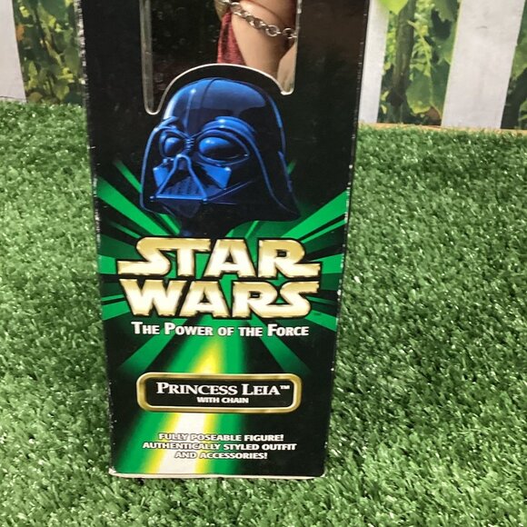Star Wars 12" Inch Princess Leia with Chain Power of the Force 1999 NIB - Picture 5 of 8
